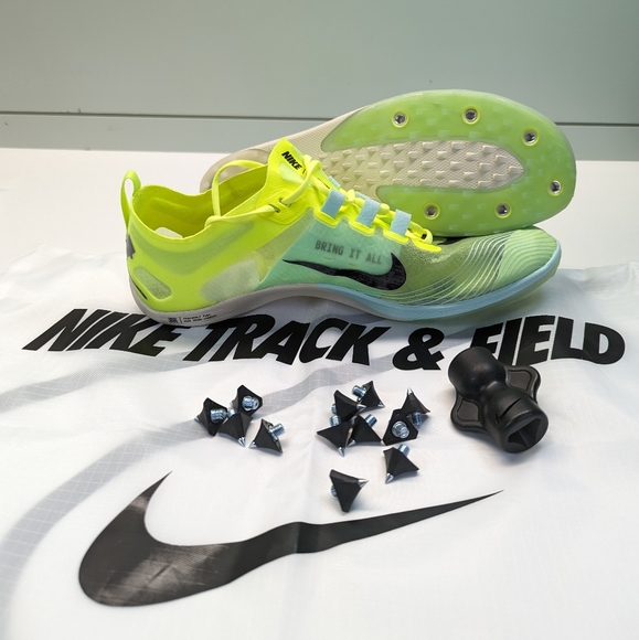 Nike Zoom Victory 5 XC Volt Mint Foam AJ0847-702 Track Field Distance Spikes 6.5 - Picture 1 of 8
